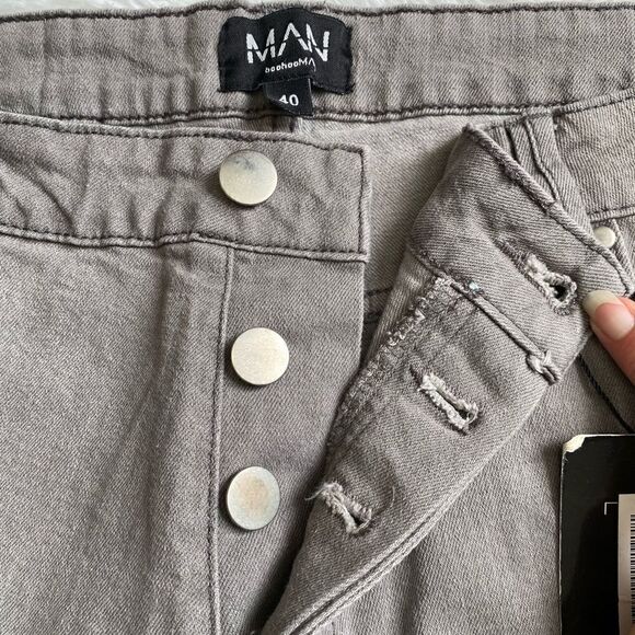 Boohoo Man Big & Tall Skinny Fit Shorts Mens Size 40 Fits Small Size 36 Waist - Picture 5 of 12